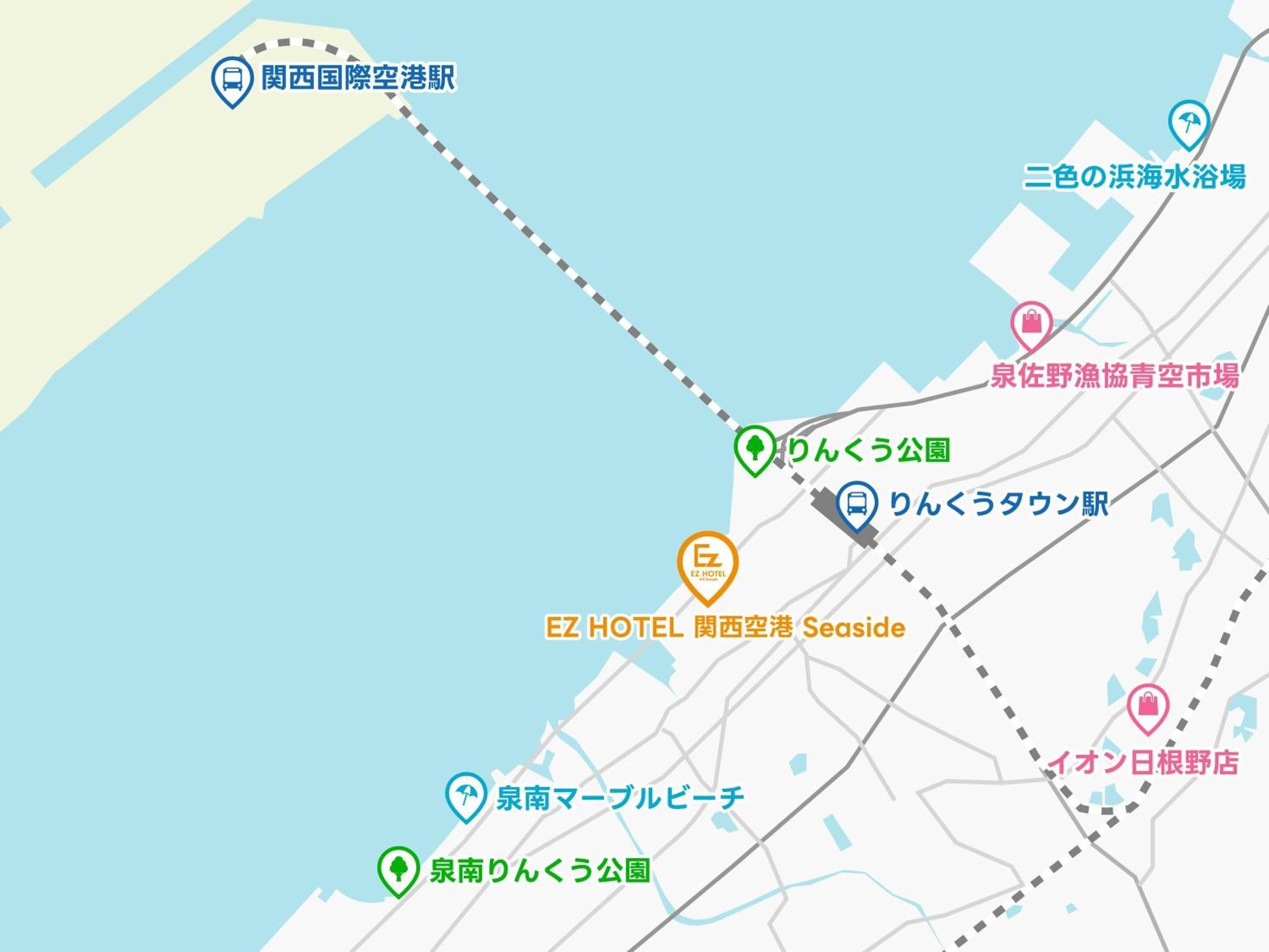 Ez Hotel Kansai Airport Seaside Izumisano Dış mekan fotoğraf
